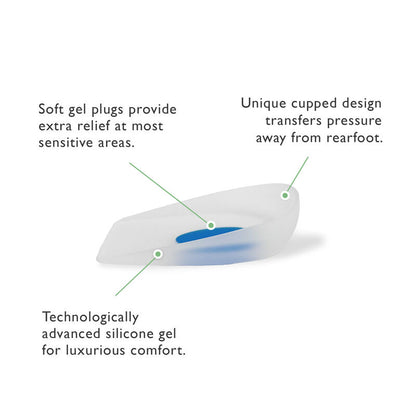 Silicone Heel Cup Posted #color_black