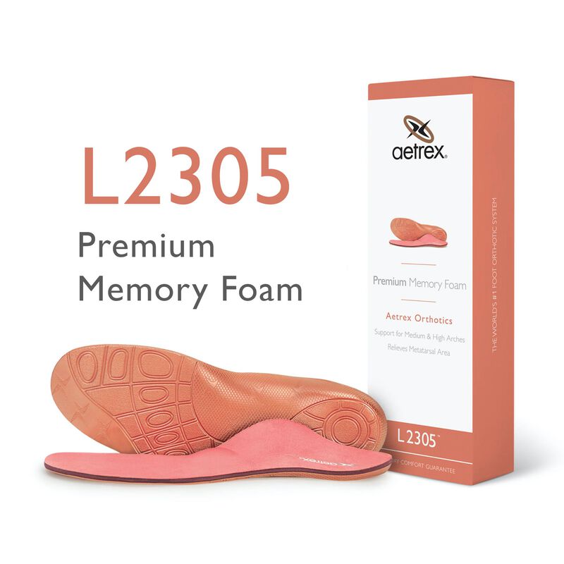 Premium Memory Foam Orthotics W Metatarsal Support