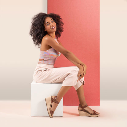 Sydney Quarter Strap Espadrille Wedge #color_walnut