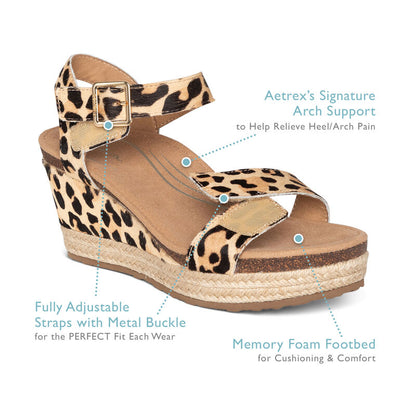 Sydney Quarter Strap Espadrille Wedge #color_walnut