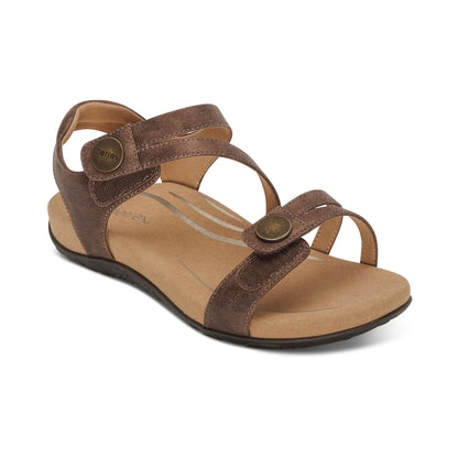 Jess Adjustable Quarter Strap Sandal #color_bronze