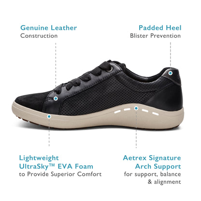 Courtney Lace-up Sneakers #color_chalk