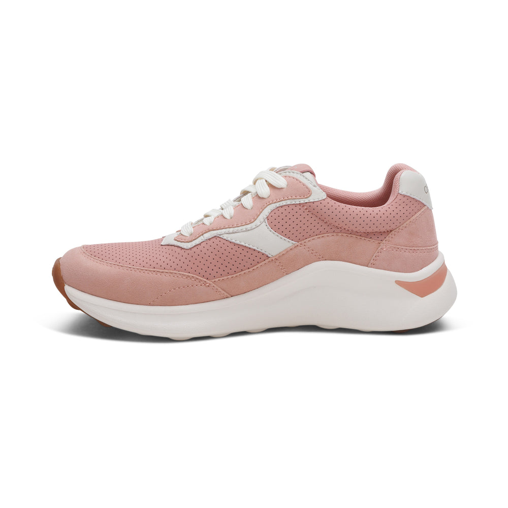 Paris Lace-Up Sneaker - Peach