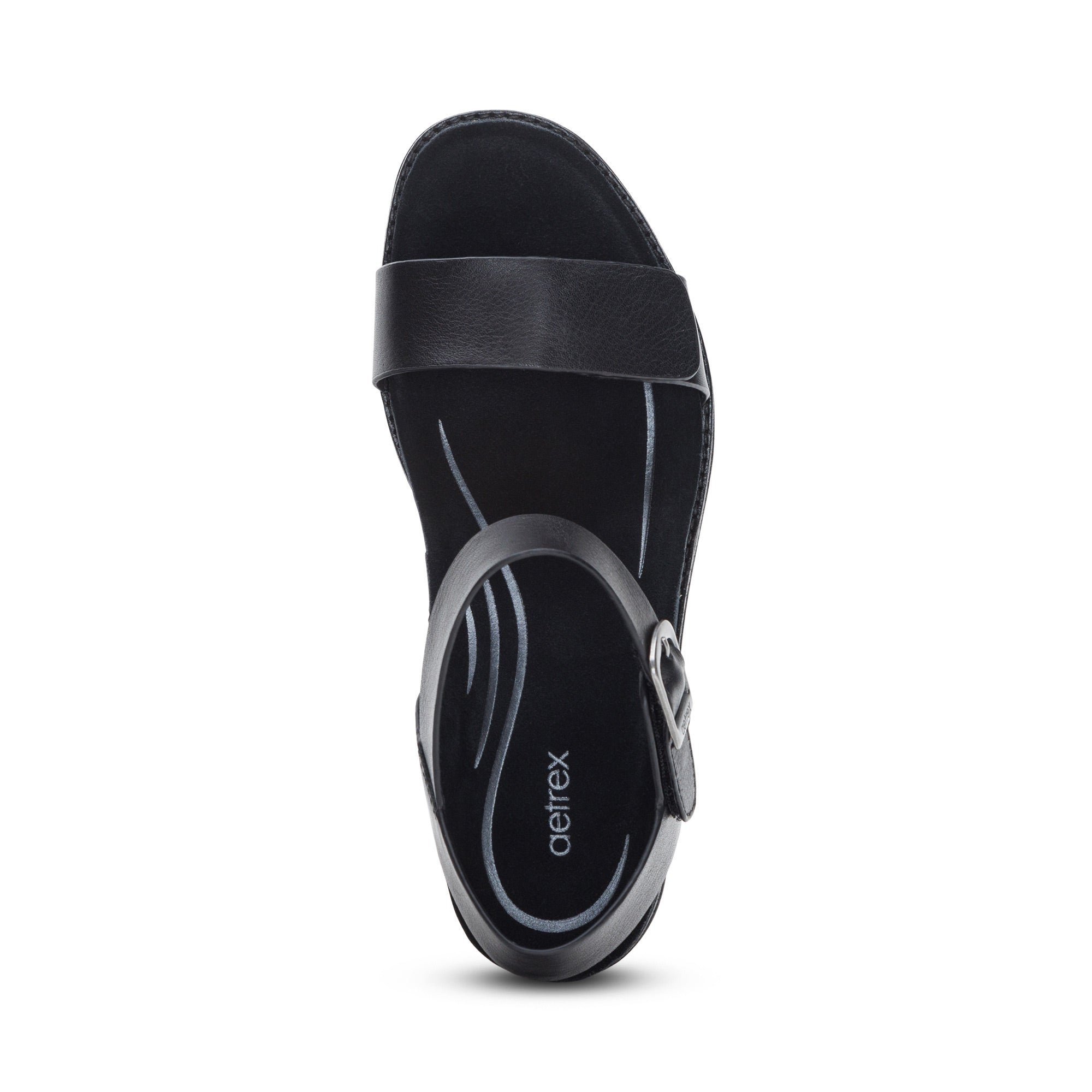 Mae Adjustable Quarter Strap Heel #color_black