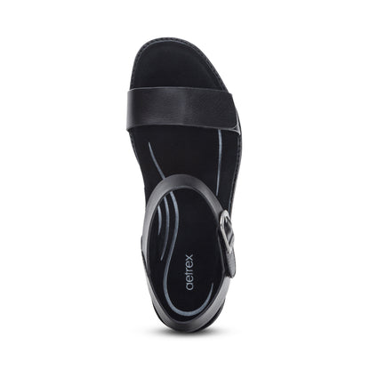 Mae Adjustable Quarter Strap Heel #color_black
