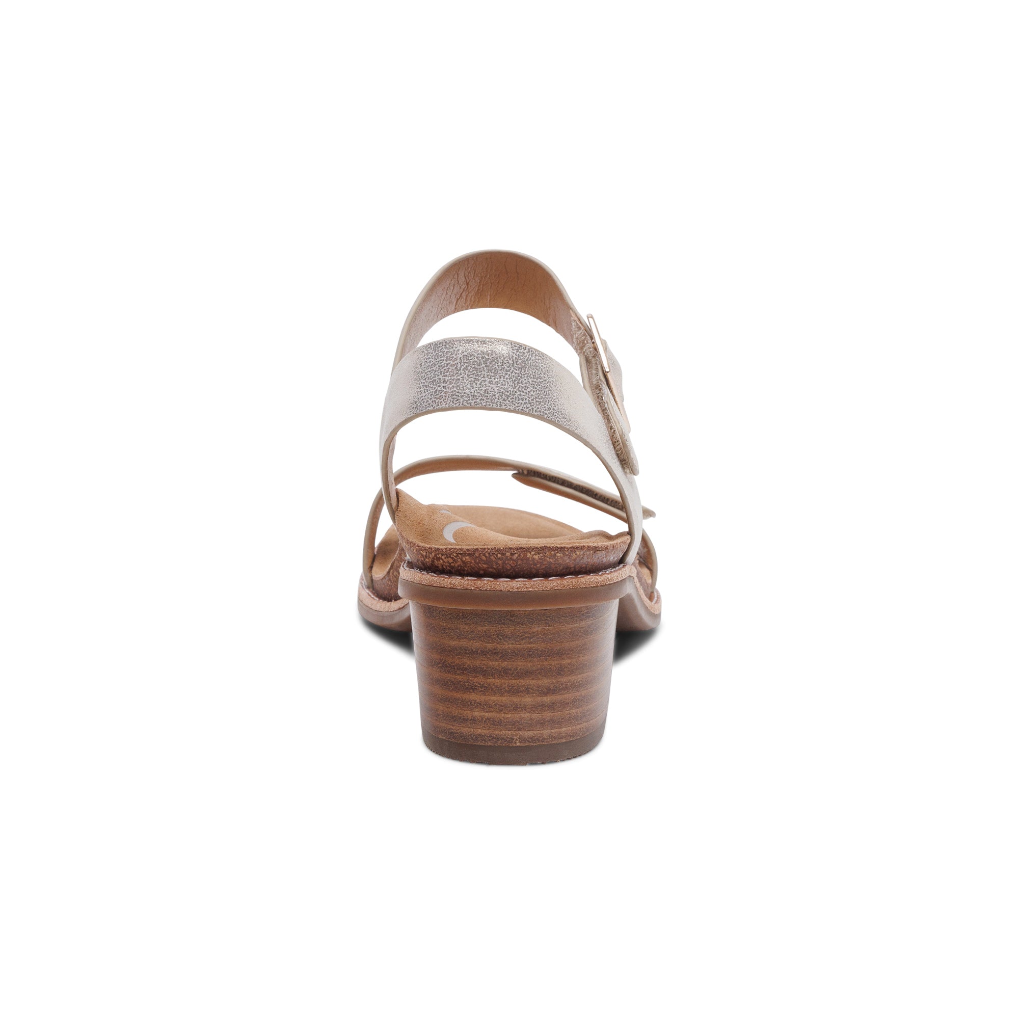 Mae Adjustable Quarter Strap Heel Rear Angle #color_champagne