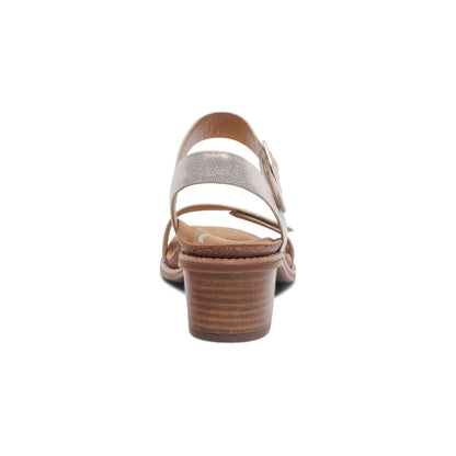 Mae Adjustable Quarter Strap Heel #color_champagne
