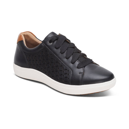 Courtney Lace-up Sneakers #color_black-cutout