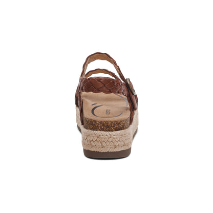 Julia Arch Support Platform Sandal #color_walnut
