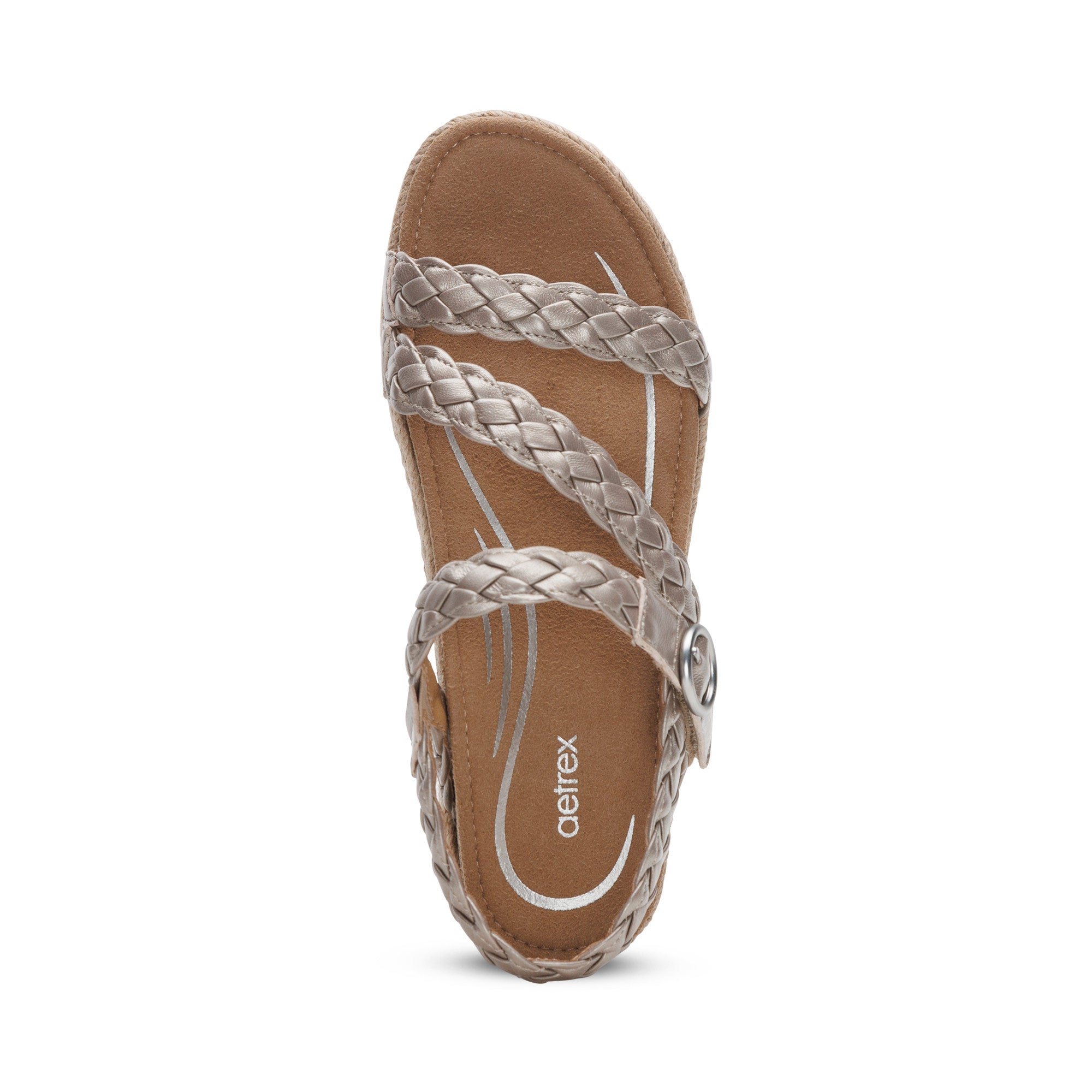 Julia Arch Support Platform Sandal #color_platinum