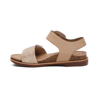 Claire Quarter Strap Sandal #color_champagne