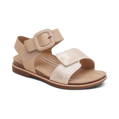 Claire Quarter Strap Sandal #color_champagne