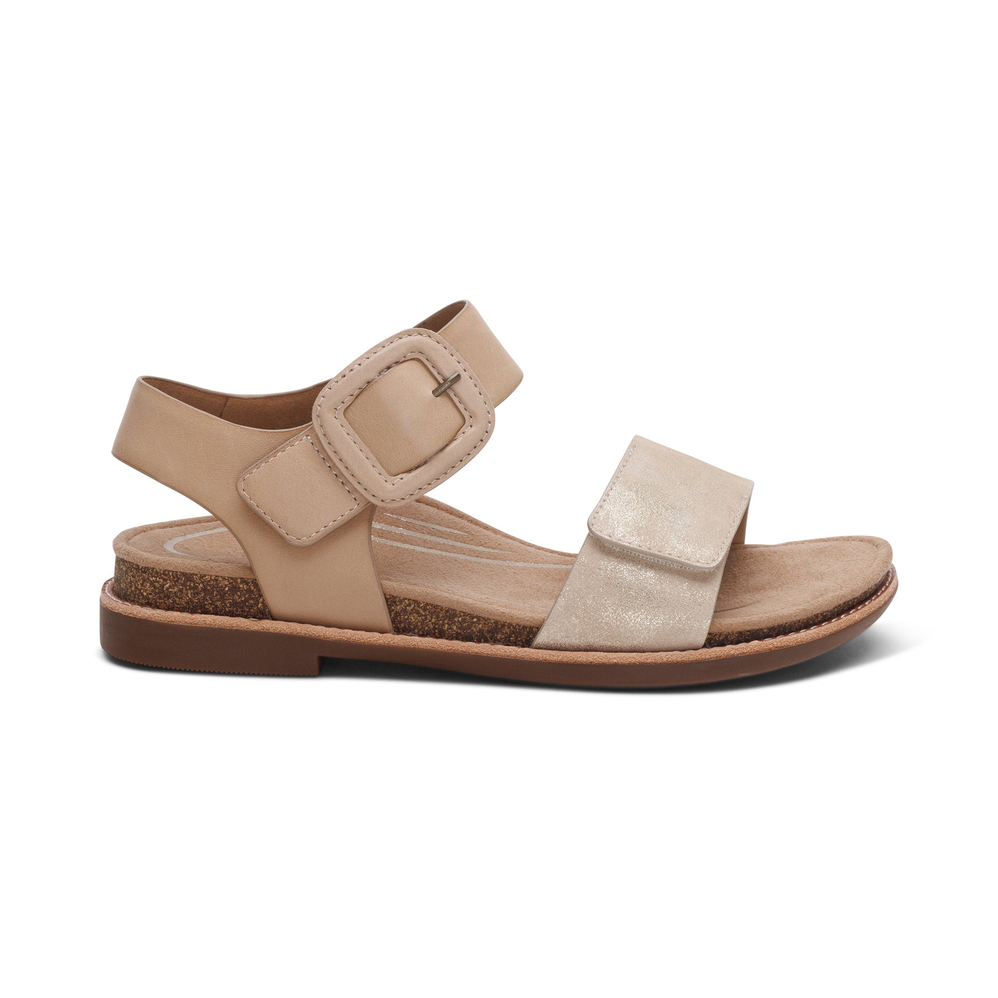 Claire Quarter Strap Sandal #color_champagne