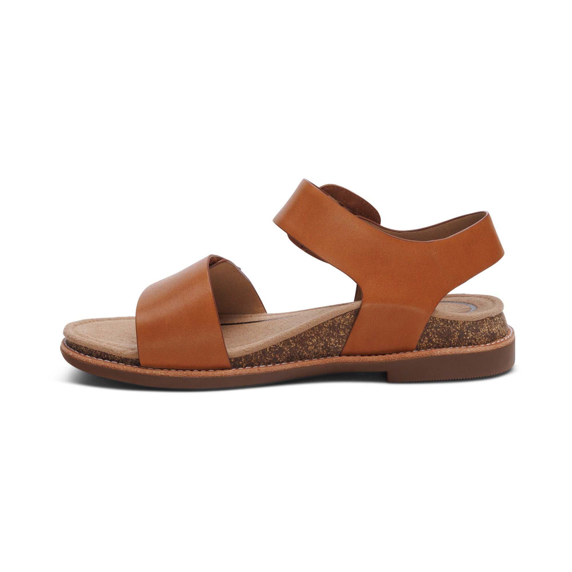 Claire Quarter Strap Sandal #color_cognac