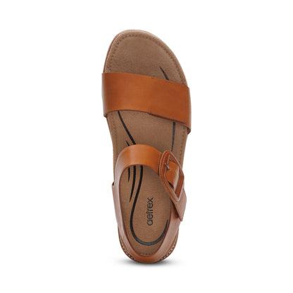 Claire Quarter Strap Sandal #color_cognac