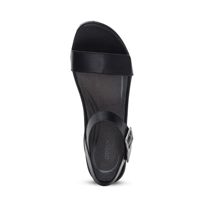 Andrea Quarter Strap Wedge  #color_black
