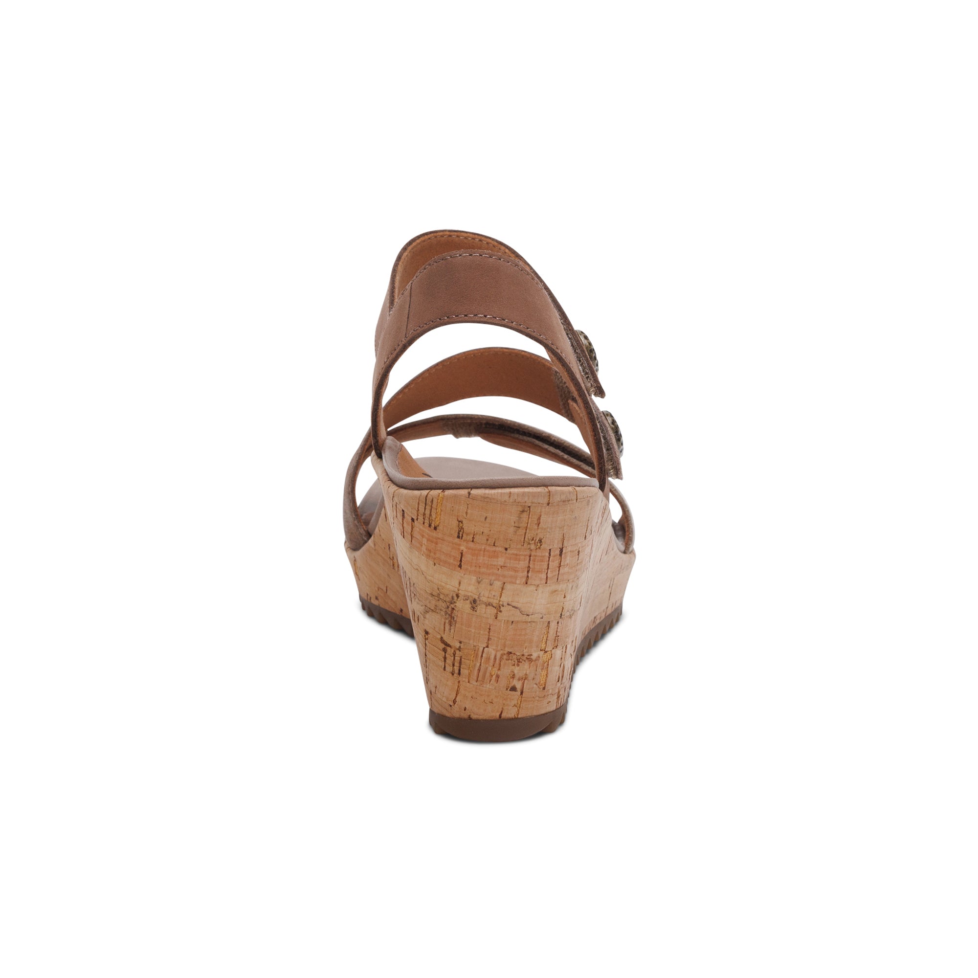 Madelyn Quarter Strap Wedge  #color_taupe multi