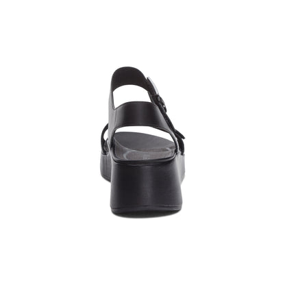 Ariel Adjustable Quarter Strap Wedge  #color_black