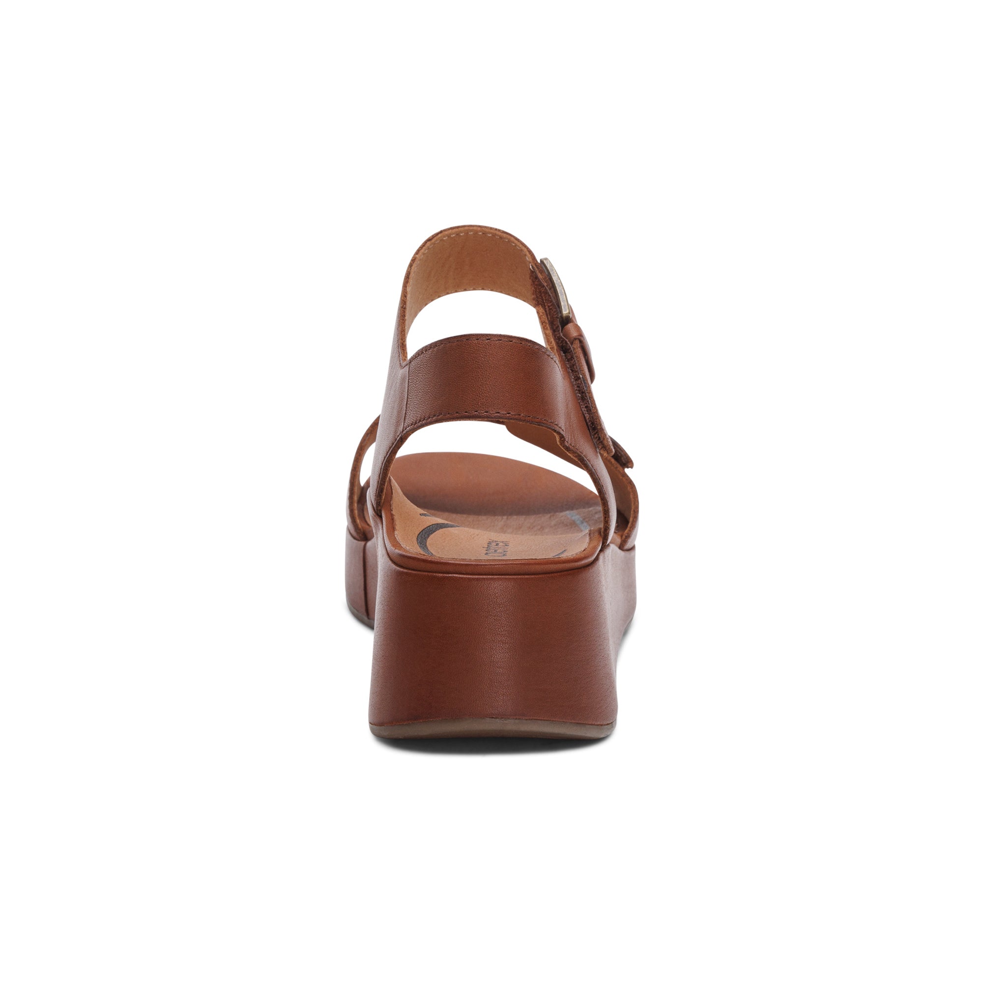 Ariel Adjustable Quarter Strap Wedge  #color_dark-brown