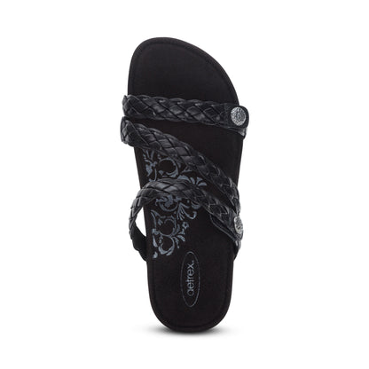 Josie Braided Slide #color_black
