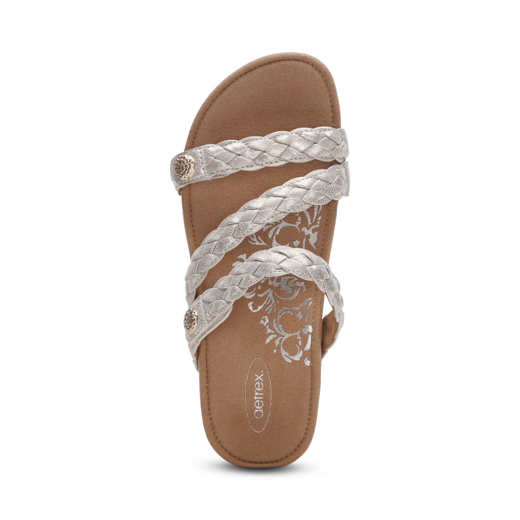 Josie Braided Slide - Champagne – aetrex