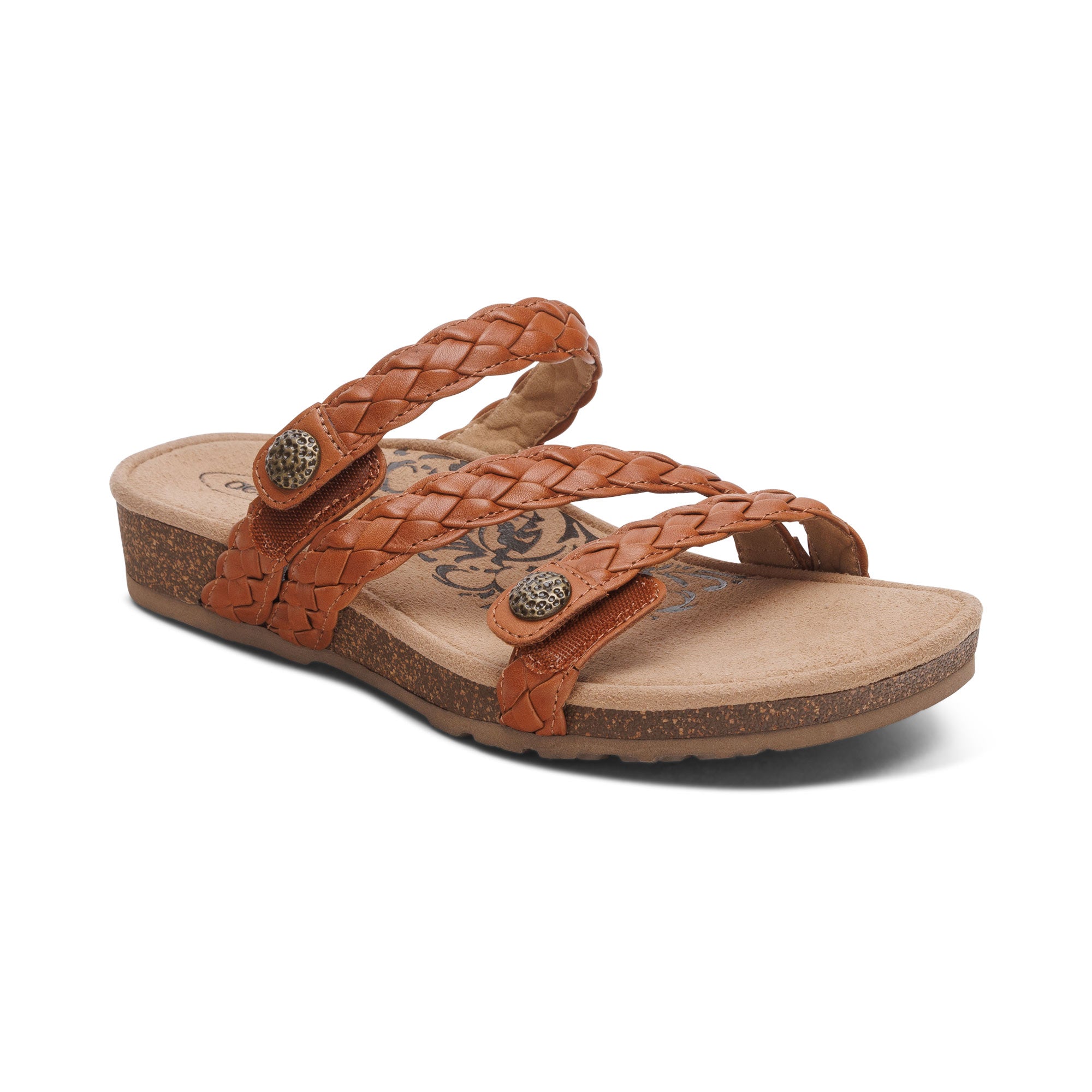 Josie Braided Slide - Ginger – aetrex