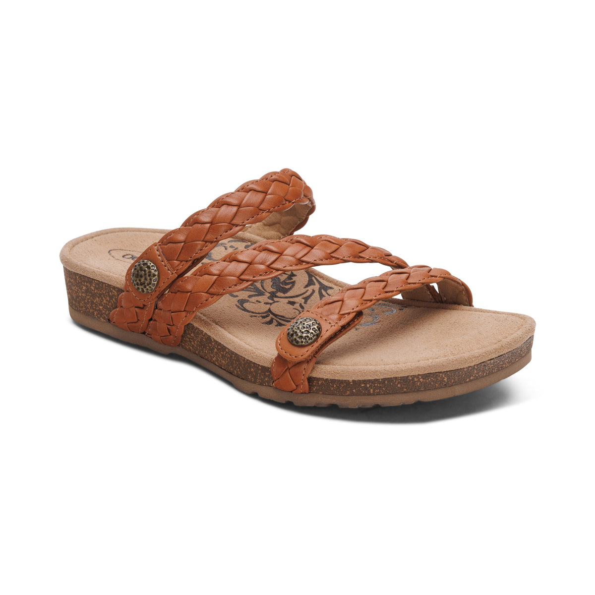 Josie Braided Slide Ginger