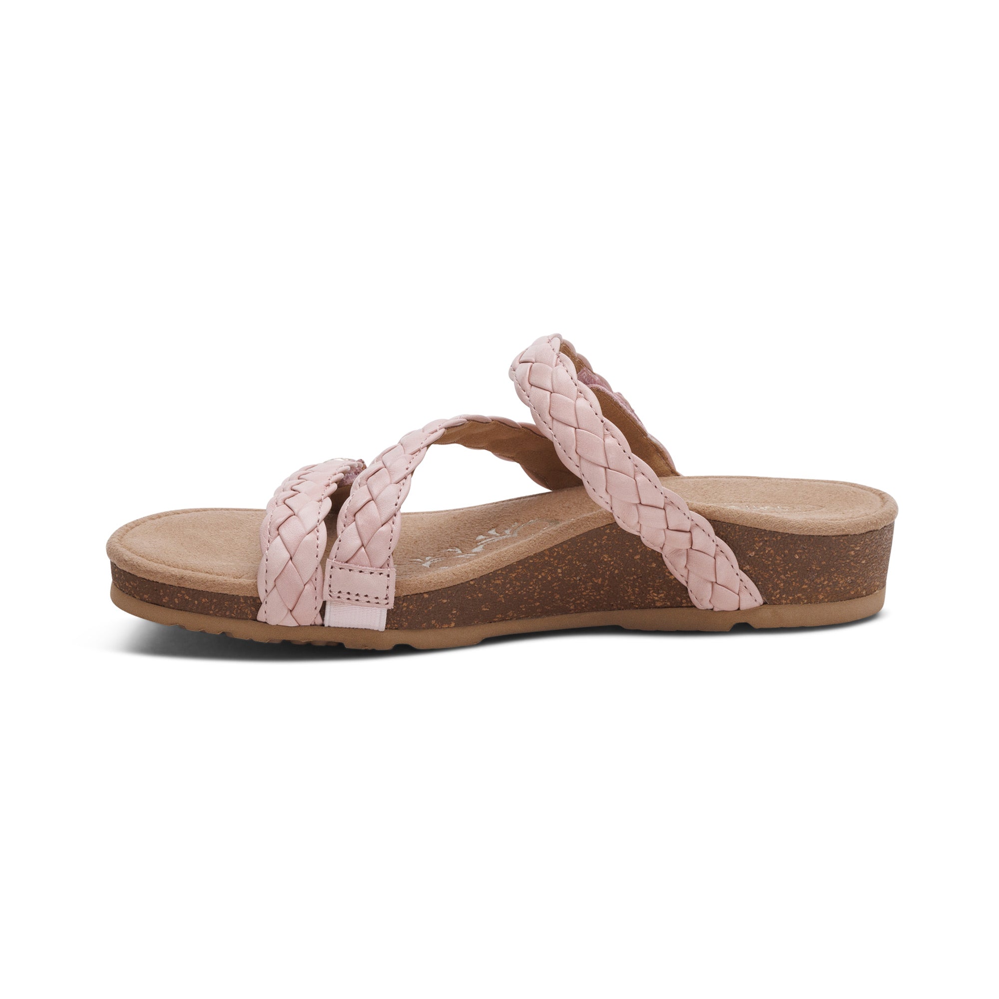 Josie Braided Slide - Rose – aetrex