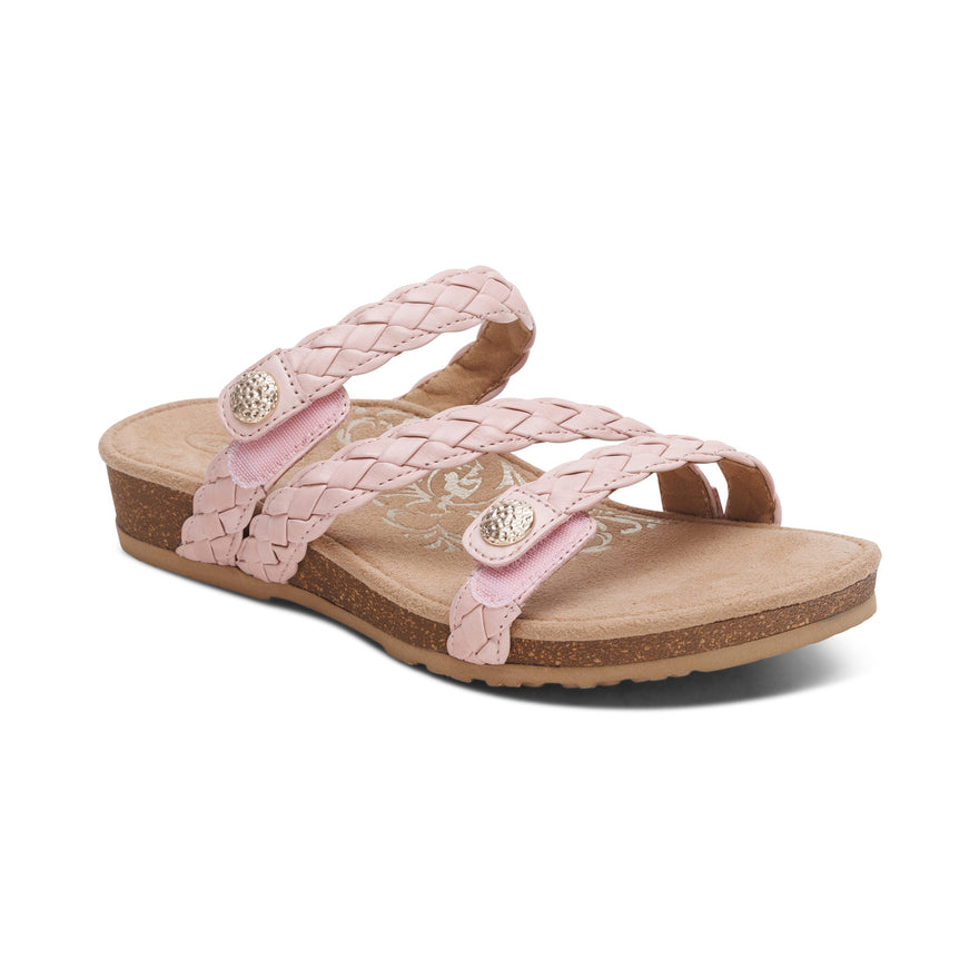 Josie Braided Slide #color_rose
