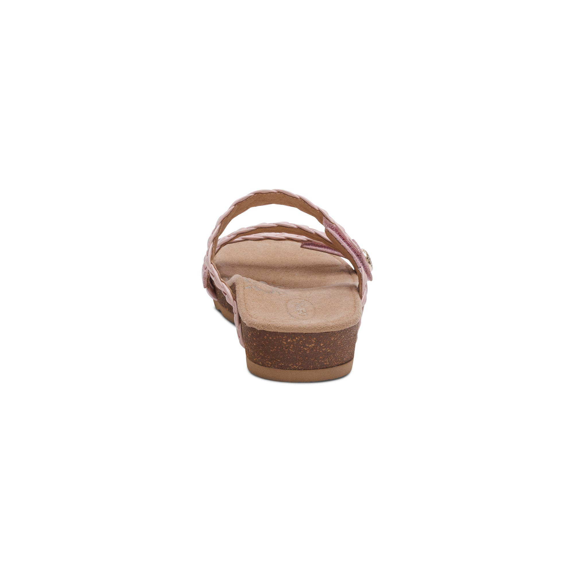 Josie Braided Slide Rear Angle #color_rose