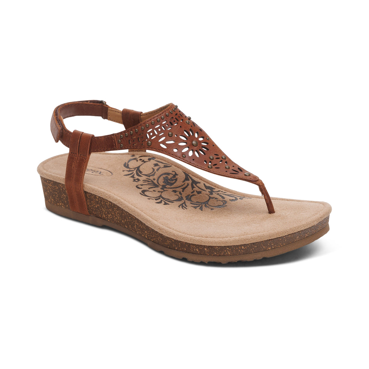 Evelyn Thong Sandal Walnut