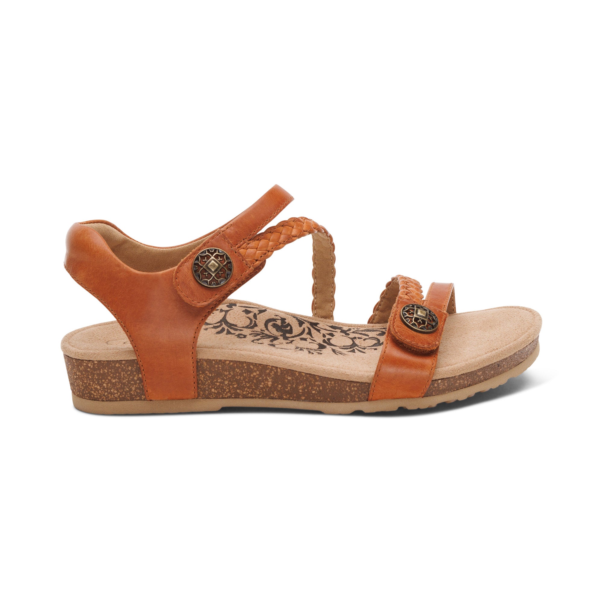 Jillian Braided Quarter Strap Sandal #color_cognac