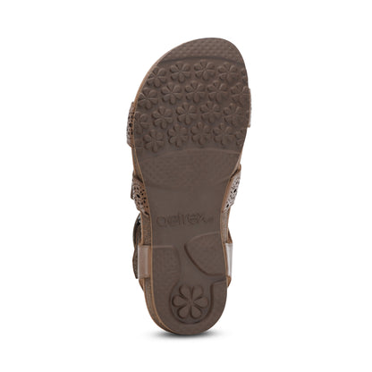Lilly Adjustable Quarter Strap Sandal #color_taupe-cutout