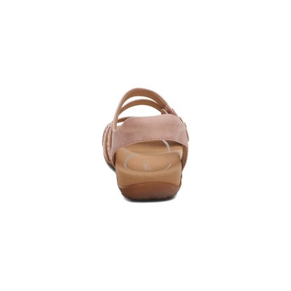 Jess Adjustable Quarter Strap Sandal Rear Angle #color_pink-sparkle