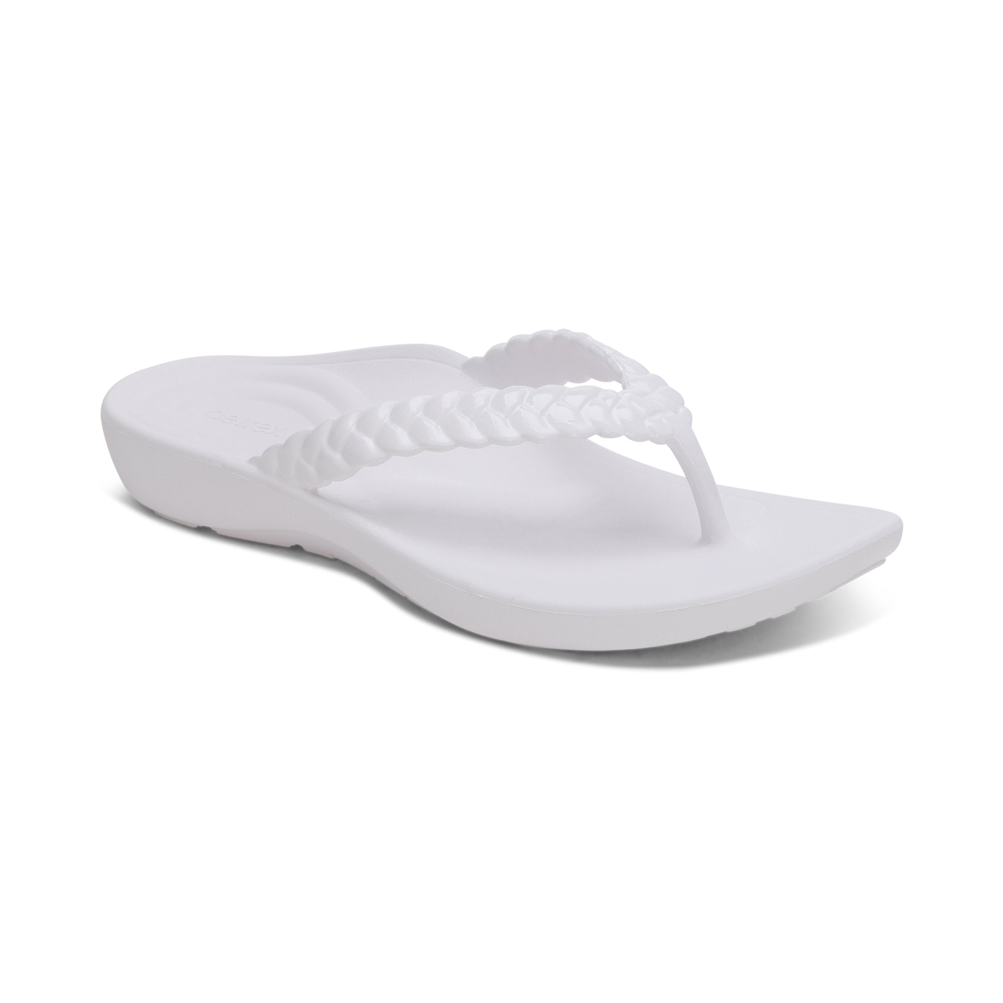Vicki Braided Thong Sandal #color_white-gloss