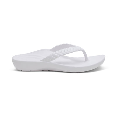 Vicki Braided Thong Sandal #color_white-gloss