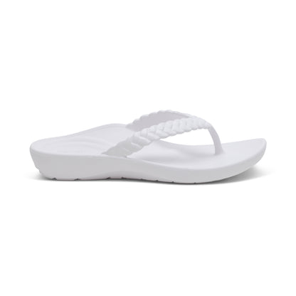 Vicki Braided Thong Sandal #color_white-gloss