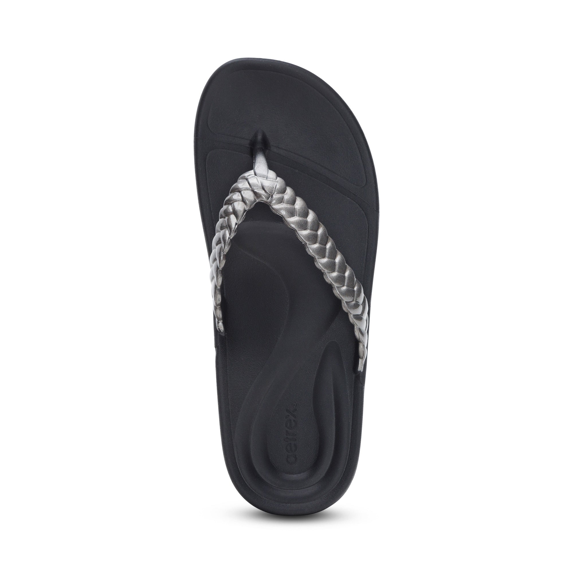 Vicki Braided Thong Sandal #color_pewter-gloss