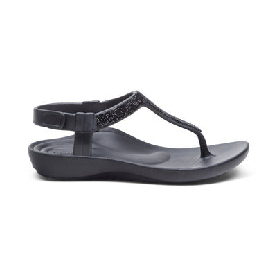 Skyler Thong Sandal #color_black-embellished