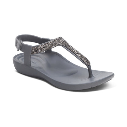 Skyler Thong Sandal #color_pewter embellished