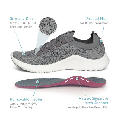 Carly Arch Support Sneakers #color_grey