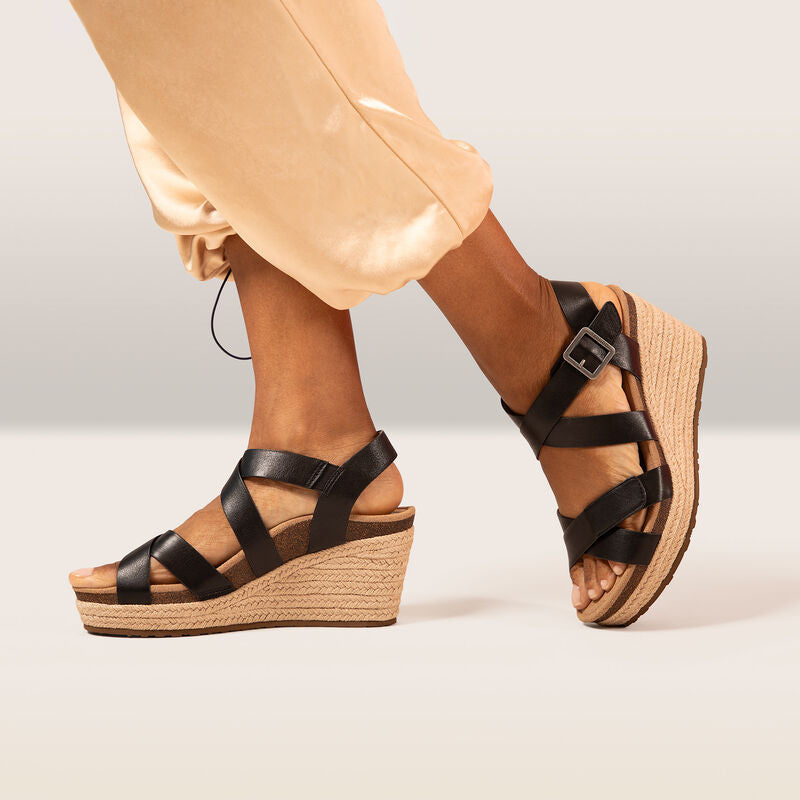Anna Arch Support Wedge Lifestyle #color_black