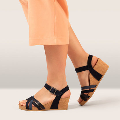 Noelle Arch Support Wedge #color_navy