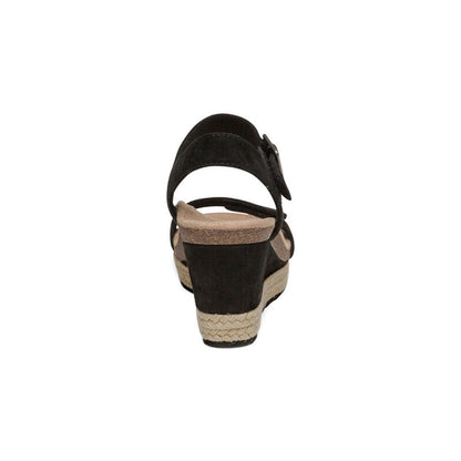 Sydney Quarter Strap Espadrille Wedge #color_black