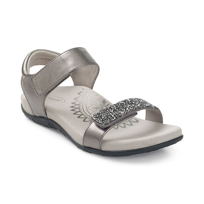 Maria Studded Quarter Strap #color_jeweled-gunmetal