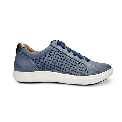 Courtney Lace-up Sneakers #color_blue-cutout