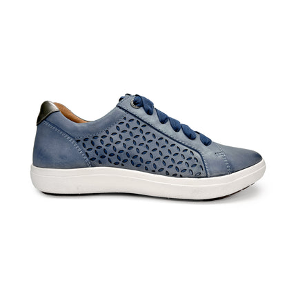 Courtney Lace-up Sneakers #color_blue-cutout