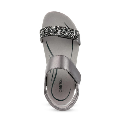 Maria Studded Quarter Strap #color_jeweled-gunmetal