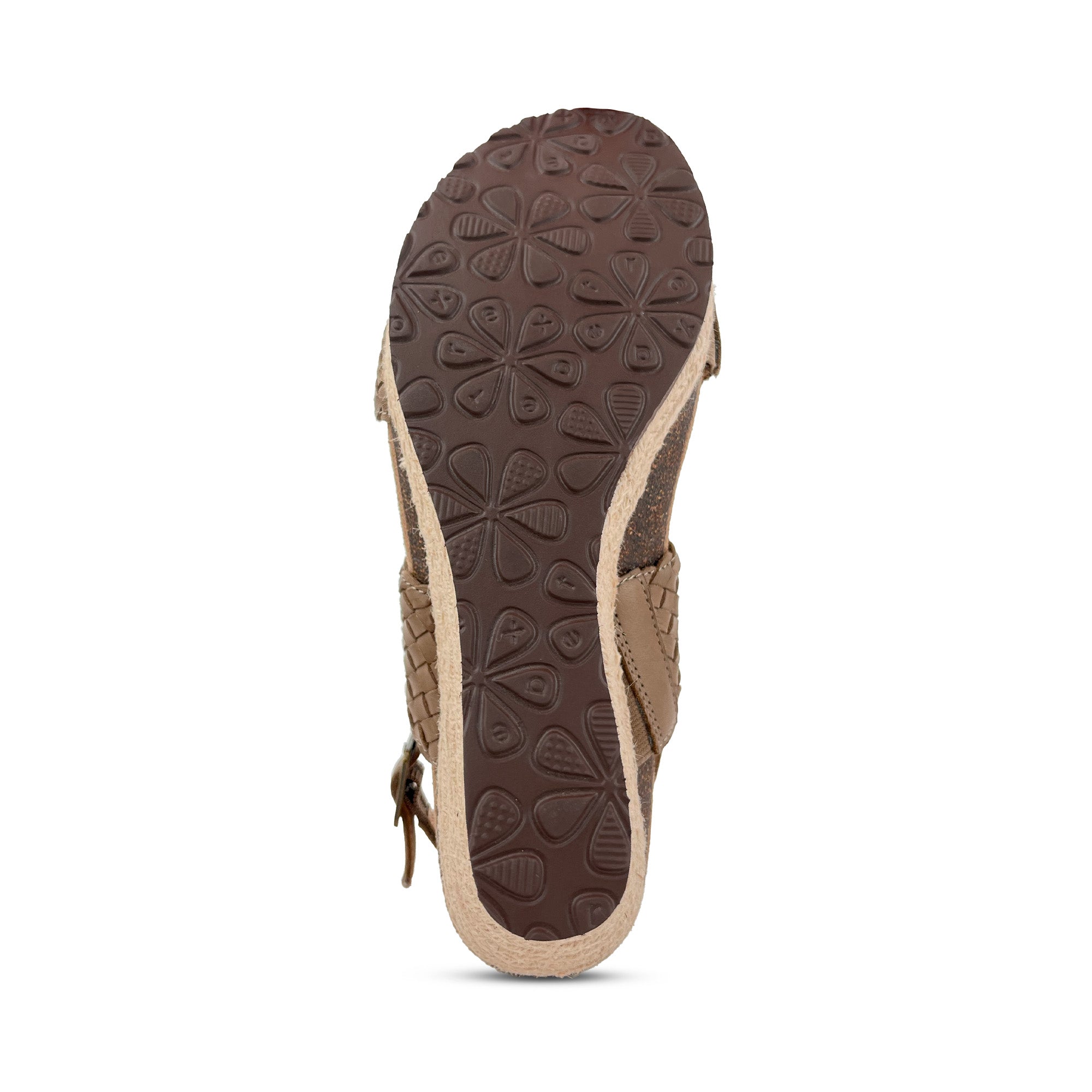 Summer Woven Quarter Strap Wedge #color_taupe
