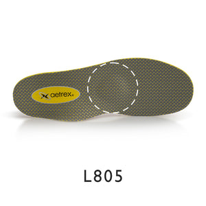 Train aetrex orthotic showing  met pad, L805